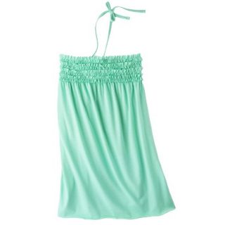 Girls Swim Halter Bandeau Cover Up Dress   Green S