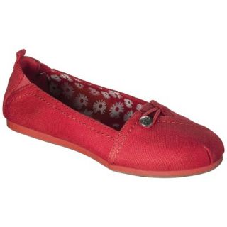 Womens Mad Love Lynn Canvas Loafer   Red 7