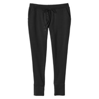 Gilligan & OMalley Womens French Terry Sleep Pant   Black XS