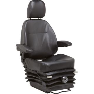 K & M Heavy Duty Mechanical Suspension Seat   Black, Model 7912