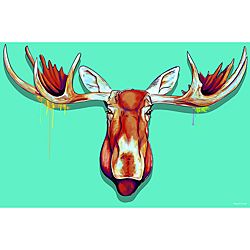 Maxwell Dickson Moose Head Canvas Wall Art