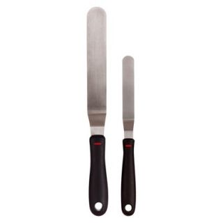 OXO 2 Piece Stainless Steel Icing Knife Set   Black