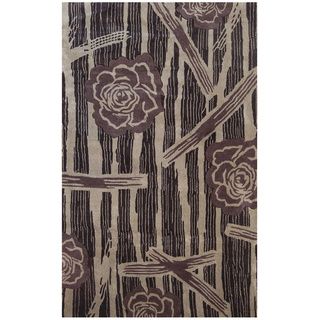 Hand tufted Symphony Floral Forest Rug (8 X 11)