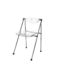 Acrylic Folding Chair (set Of 2)