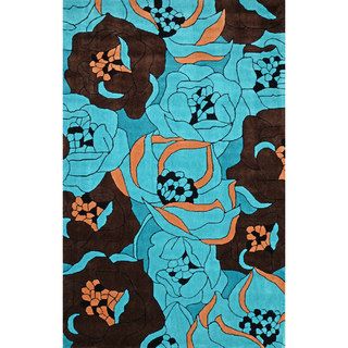 Nuloom Hand tufted Floral Synthetics Pool Rug (5 X 8)