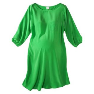 Liz Lange for Target Maternity 3/4 Sleeve Shift Dress   Green XL