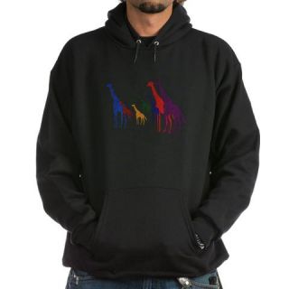  Rainbow Giraffes Hoodie (dark)