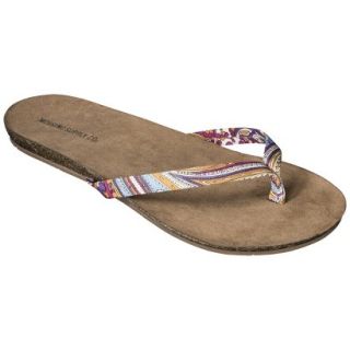 Womens Mossimo Supply Co. Odele Flip Flop   Paisley Purple 11