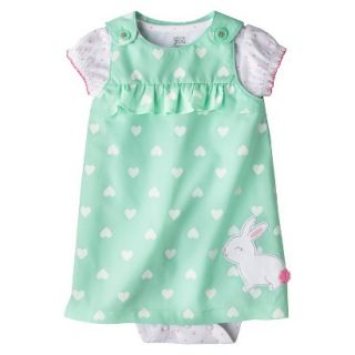 Just One YouMade by Carters Newborn Girls Jumper Set   Turquoise/White NB