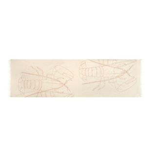 Thomas Paul Scrimshaw Lobster Embroidered Scarf AC0500 ALC