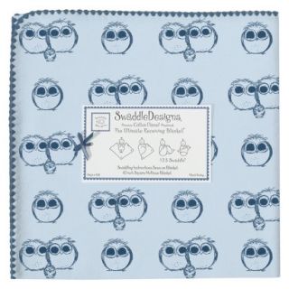 Swaddle Designs Ultimate Receiving Blanket   Blue Owls