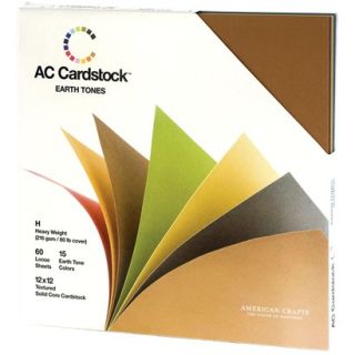 Earthtones 12x12 AC Cardstock Pack (American Crafts)