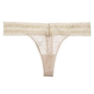 Gilligan & OMalley Womens All Over Lace Thong   Mochaccino S