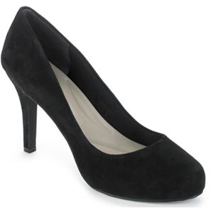 Rockport Womens Seven To 7 Heel 95mm Plain Pump Black Suede Shoes, Size 5 M   V75381