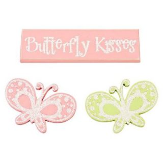 Butterfly Kisses Wall D�cor 3pk by Twelve Timbers