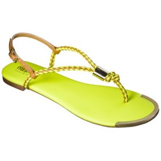 Womens Mossimo Audrey Braided Strap Sandal   Yellow 11