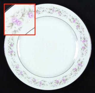Japan China Maria Dinner Plate, Fine China Dinnerware   Pink And White      Flor