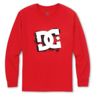 Dc Shoes Long Sleeve Tee   Boys 8 20, Red, Boys