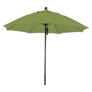 9 Aluminum Pulley Patio Umbrella   Green Pacifica