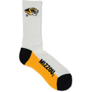 Missouri Tigers For Bare Feet Crew White 506 Sock