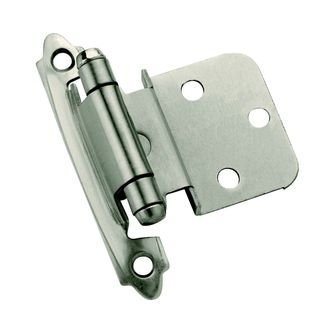 Amerock Antique Silver 0.375 inch Offset Face Mount Self Closing Hinges (pack Of 10)