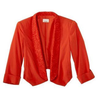 AMBAR Womens Jacket w/ Lace Trip   Red Hot Lips L