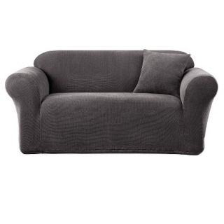 Sure Fit Stretch Metro Loveseat Slipcover   Gray