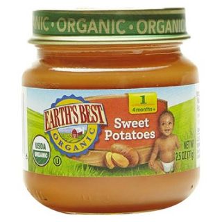 Earths Best Baby Food Jar   Sweet Potatoes 2.5oz (12 Pack)