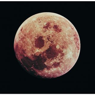 The Moon In Space Canvas Wall Art