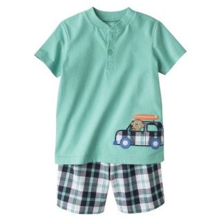 Just One YouMade by Carters Toddler Boys 2 Piece Set   Turquoise/Dark Grey 2T