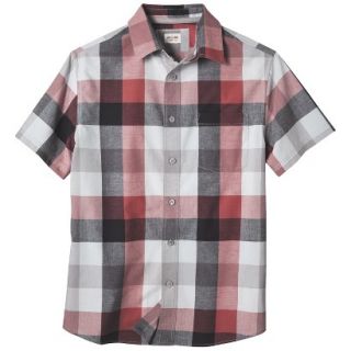 Mossimo Supply Co. Mens Short Sleeve Button Down   Aura Red S