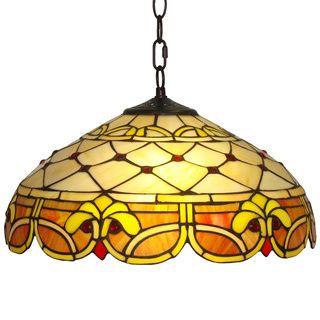 Amora Lighting Tiffany Style Classic 2 light Pendant Lamp