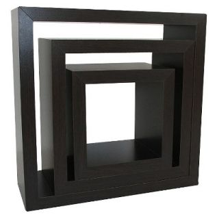 Wall Cube Set RE Cube Shelf   Dark Brown (Espresso)