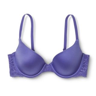 Self Expressions By Maidenform Womens Lace Wing Demi Bra 5648   Blue 34A