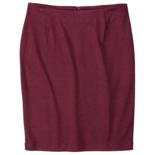 Merona Womens Ponte Pencil Skirt   Dark Red   XL