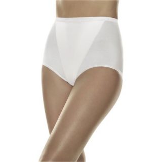 Hanes Womens 2 Pack Tummy Smoothing Brief HH91   White L
