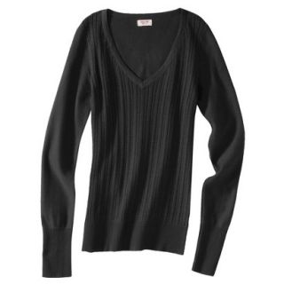 Mossimo Supply Co. Juniors Pointelle Sweater   Black XS(1)