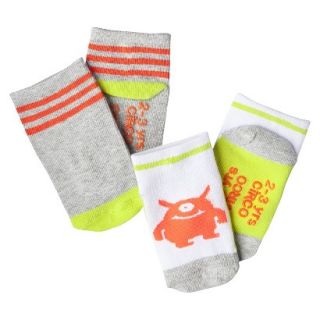Circo Infant Toddler Boys 2 Pack Monster Socks   Orange 2T/3T