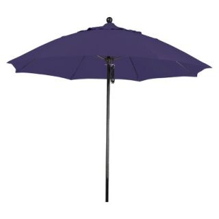 9 Aluminum Pulley Patio Umbrella   Purple Pacifica