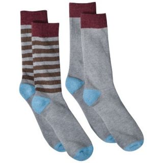 dENiZEN from the Levis brand Mens 2pk Stripe Crew Socks   Grey/Assorted Colors