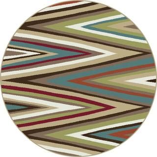 Decora Multi Transitional Area Rug (53 Round)