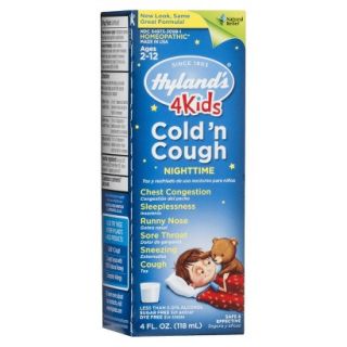 Hylands Cold n Cough 4 Kids Night Time Syrup   4 oz