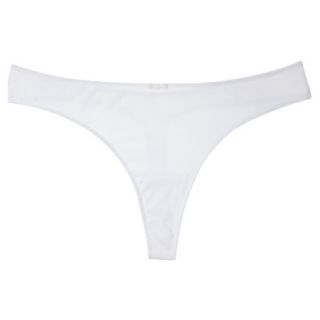 Gilligan & OMalley Womens Pointelle Thong   True White XL