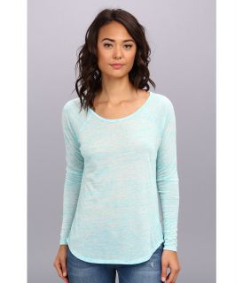 Volcom Lived In Sheer L/S Top Womens Long Sleeve Pullover (Blue)
