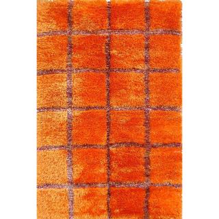 Safa Dual side Orange Geometric Rug (56 X 710)