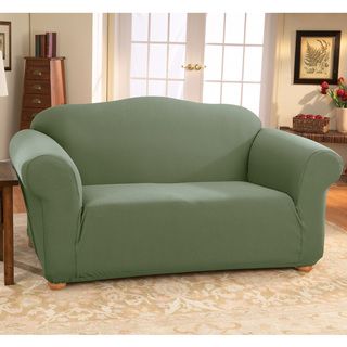 Sure Fit Stretch Honeycomb Hunter One piece Sofa Slipcover