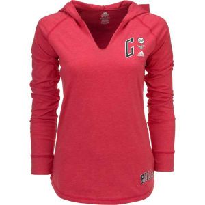 Chicago Bulls adidas NBA Womens Ligature Long Sleeve Hooded T Shirt