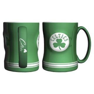 Boelter Brands NBA 2 Pack Boston Celtics Sculpted Coffee Mug   Green (14 oz)