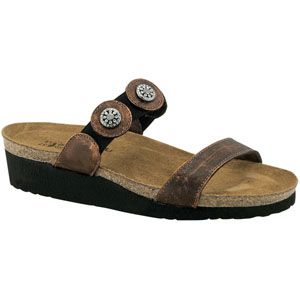 Naot Womens Marissa Burnt Copper Sandals, Size 44 M   4409 E05