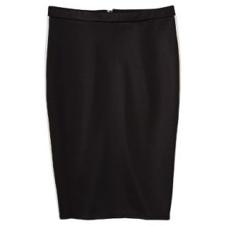 Mossimo Womens Pencil Scuba Skirt   Black/White XL